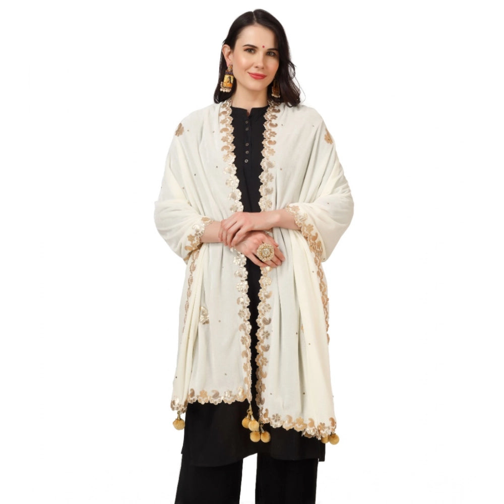 Women's Velvet Gotta Patti Dupatta · 0743