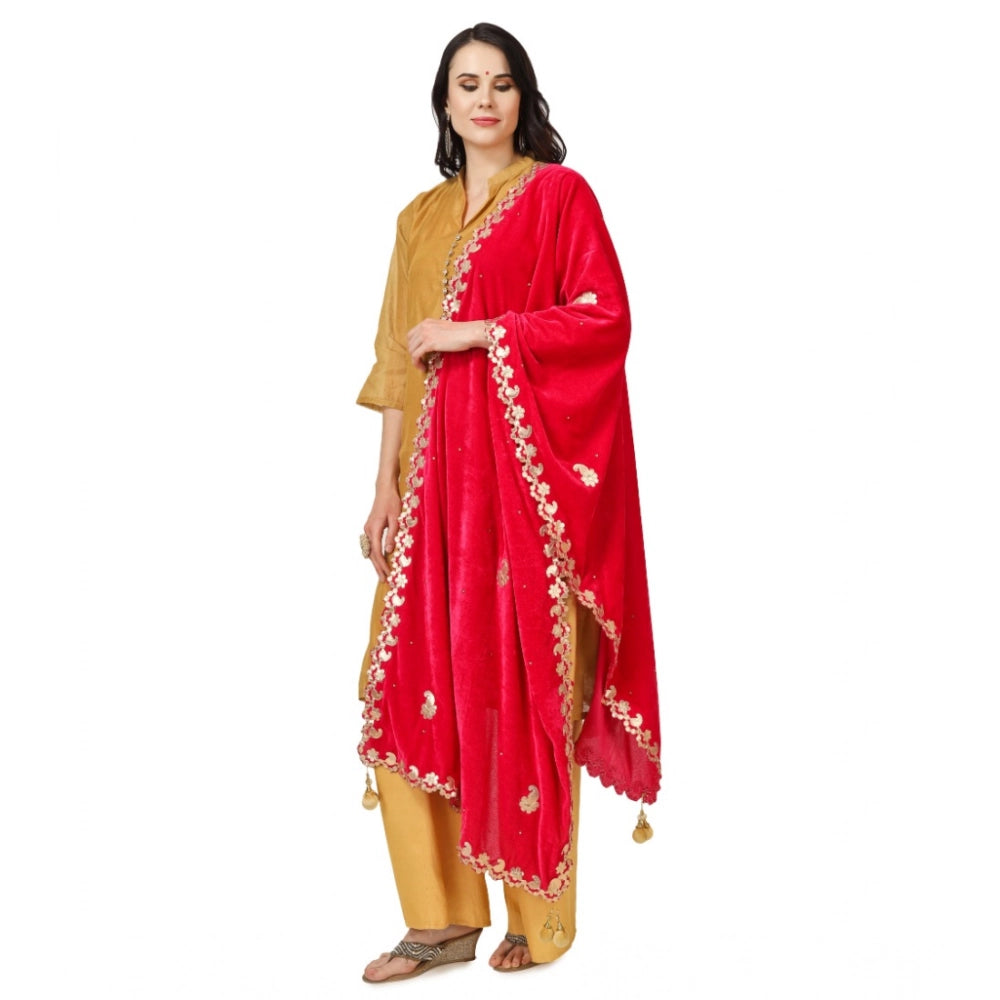 Women's Velvet Gotta Patti Dupatta · 0750