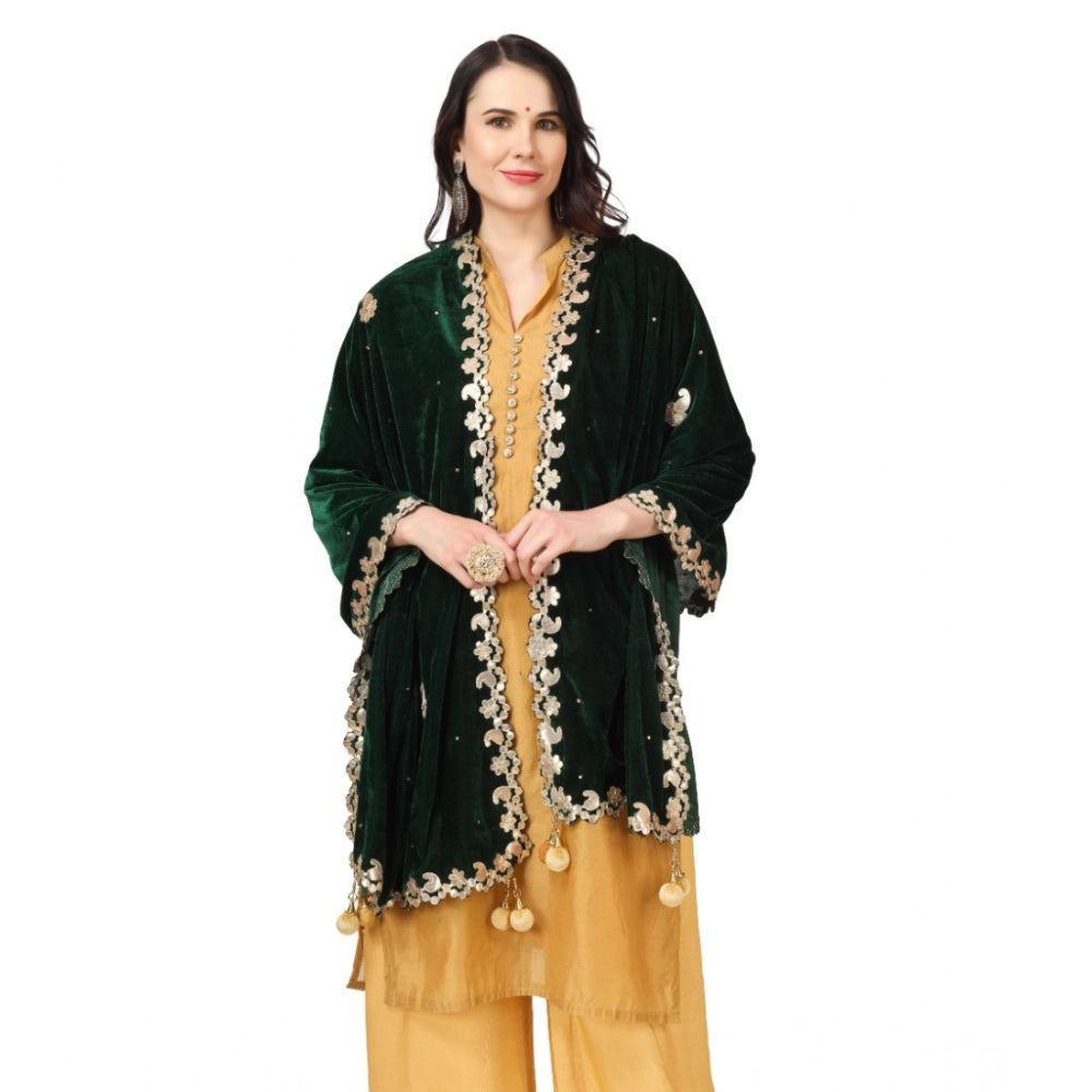 Women's Velvet Gotta Patti Dupatta · 0749