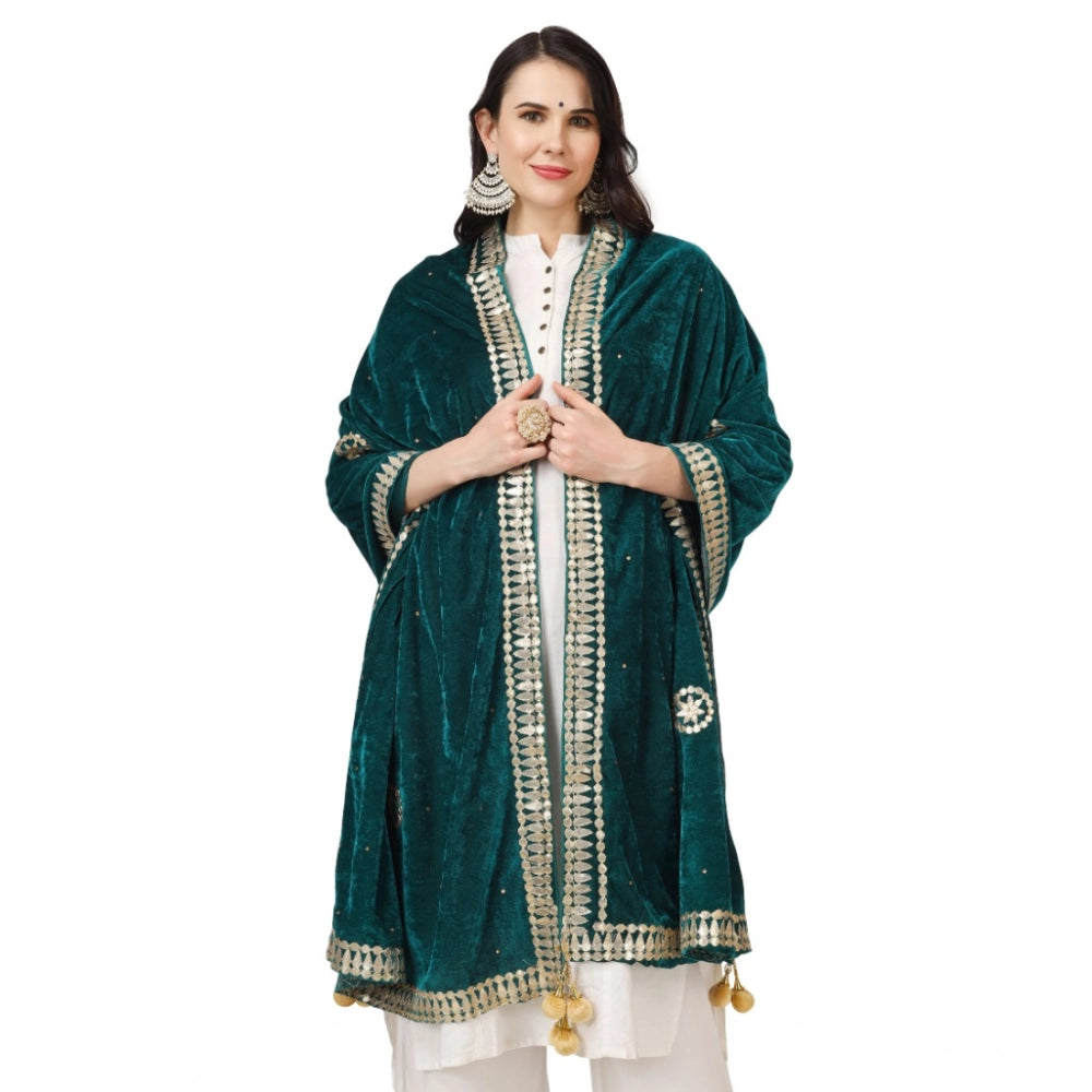 Women's Velvet Gotta Patti Dupatta · 0765
