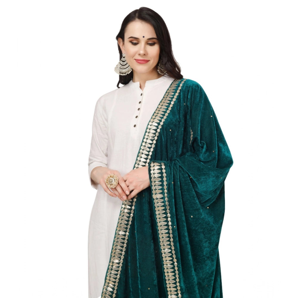 Women's Velvet Gotta Patti Dupatta · 0765