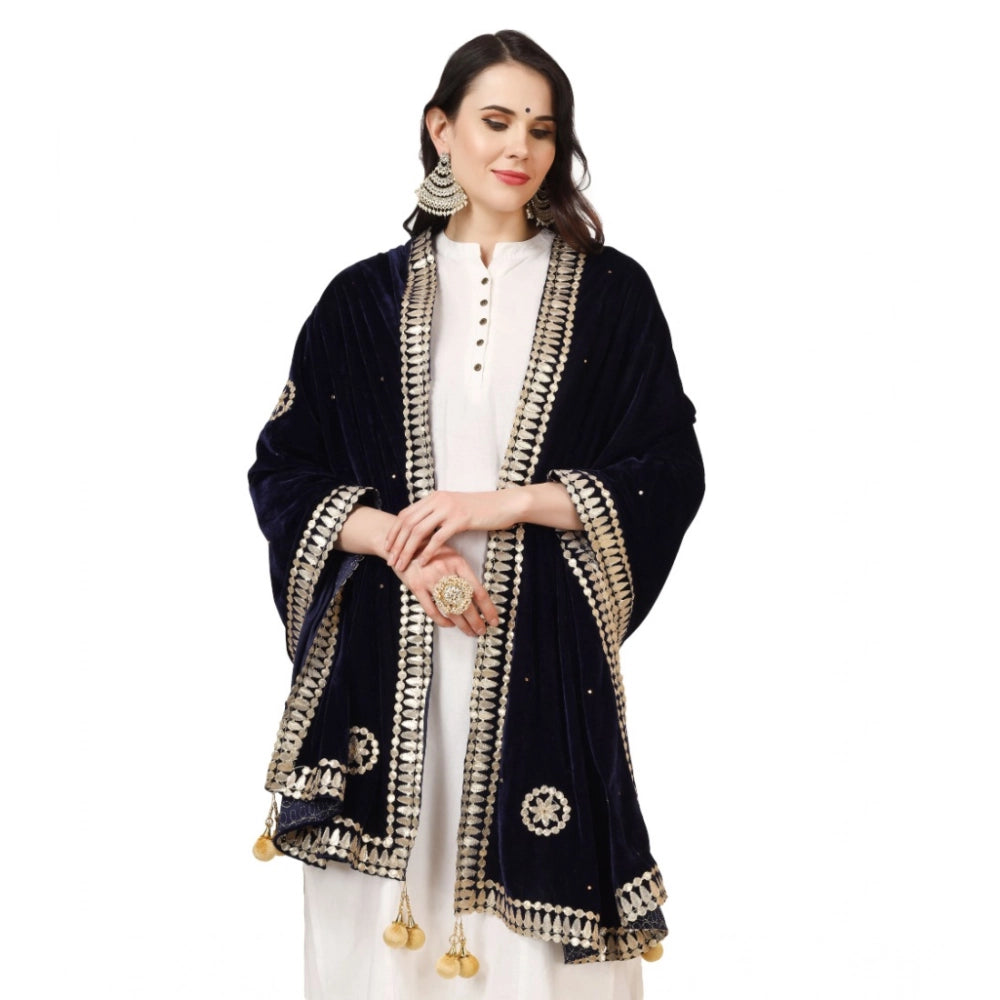 Women's Velvet Gotta Patti Dupatta · 0760