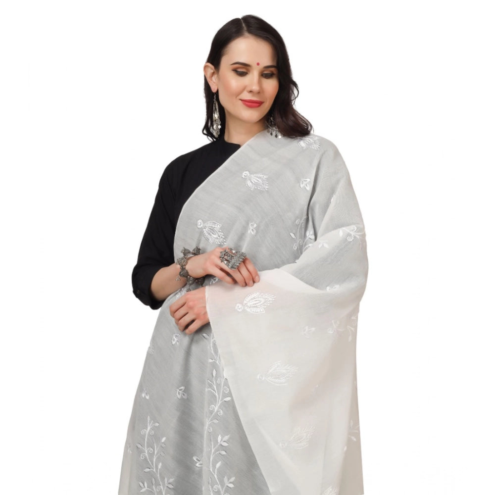 Women's Cotton Embroidered Dupatta · 0777
