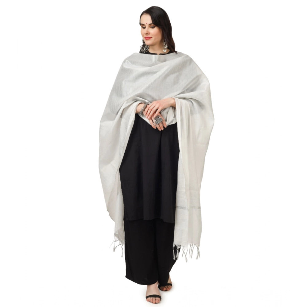 Women's Chanderi Solid Dupatta · 0788