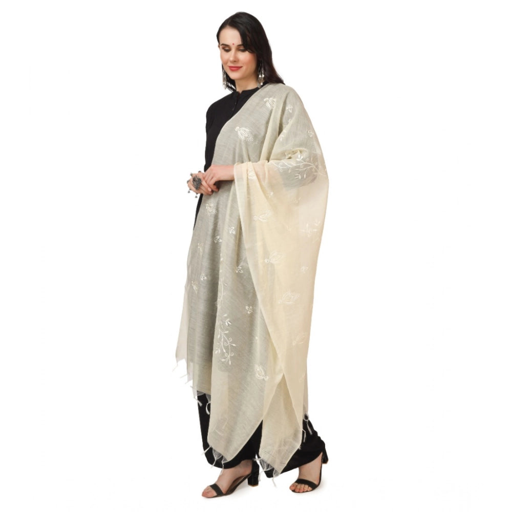 Women's Cotton Embroidered Dupatta · 0784