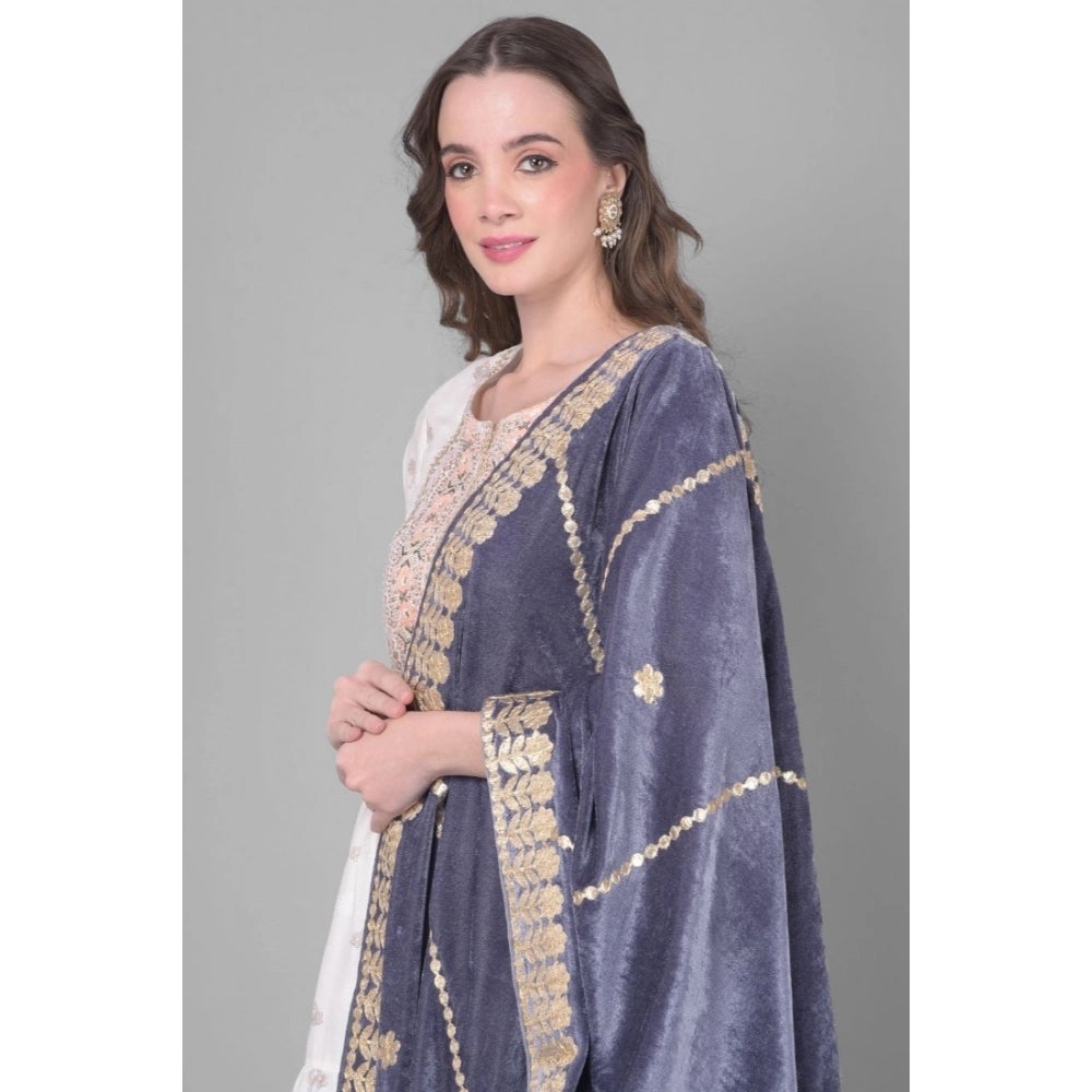 Women's Velvet Gotta Patti Dupatta · 0965
