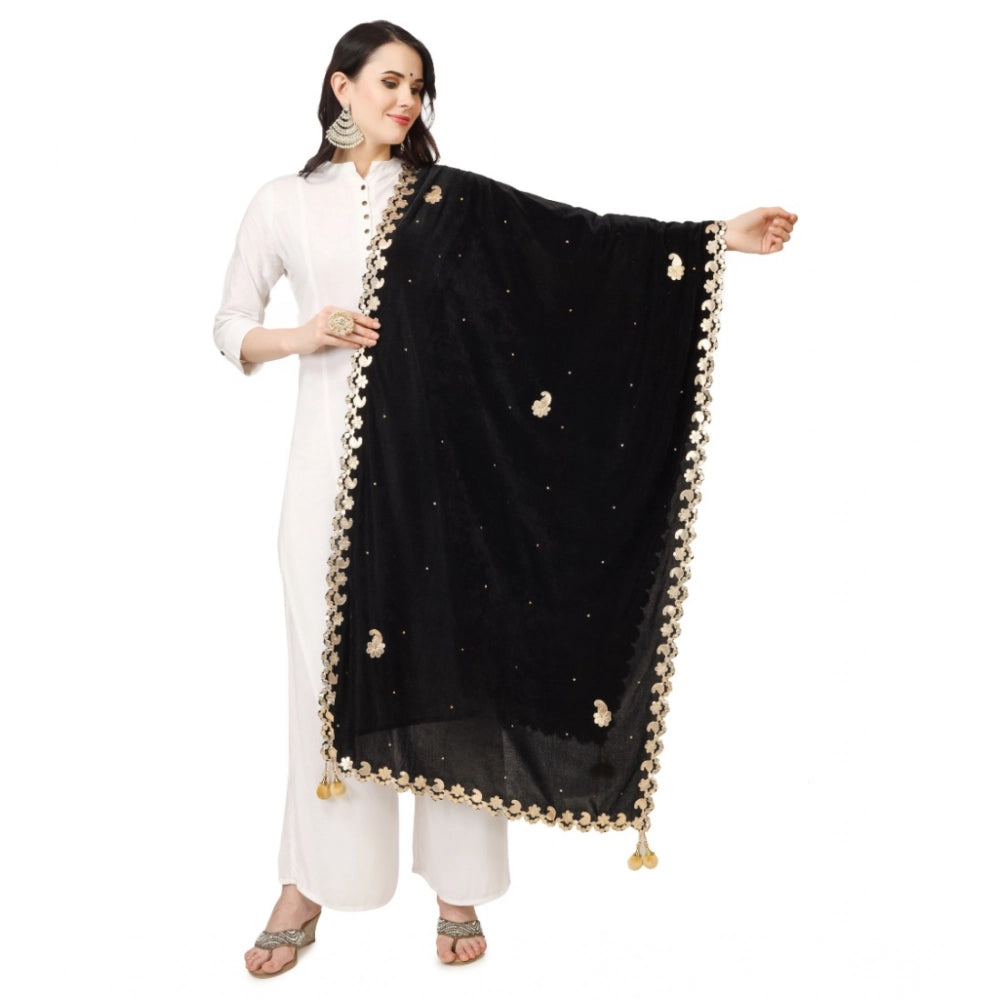 Women's Velvet Gotta Patti Dupatta · 0754