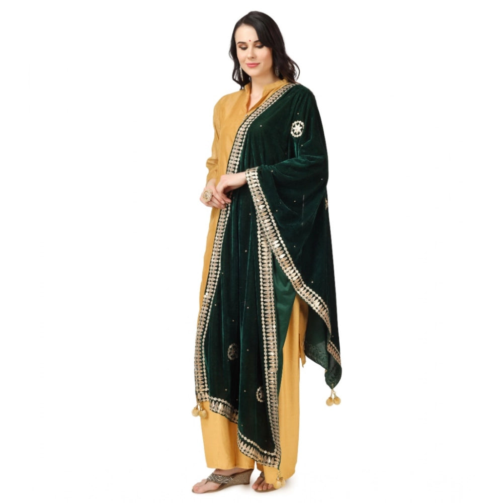 Women's Velvet Gotta Patti Dupatta · 0767