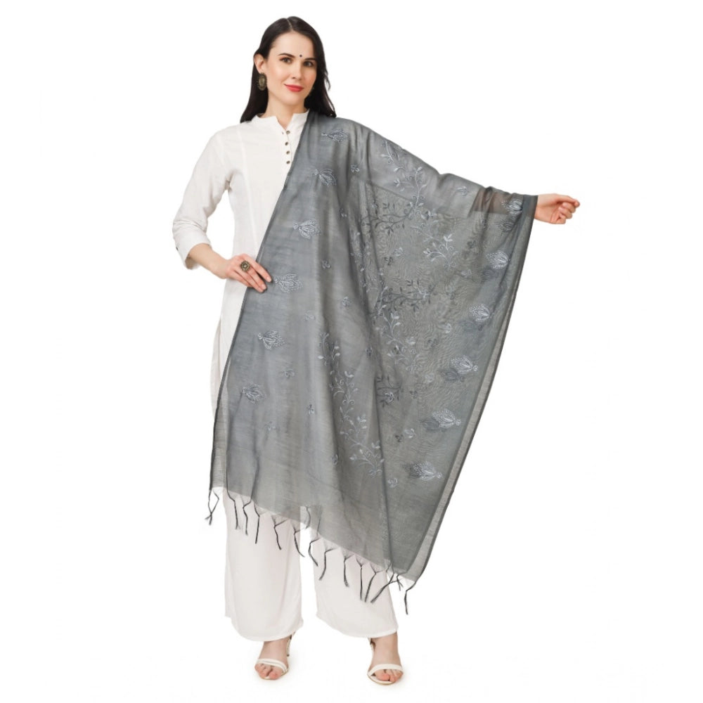 Women's Cotton Embroidered Dupatta · 0775