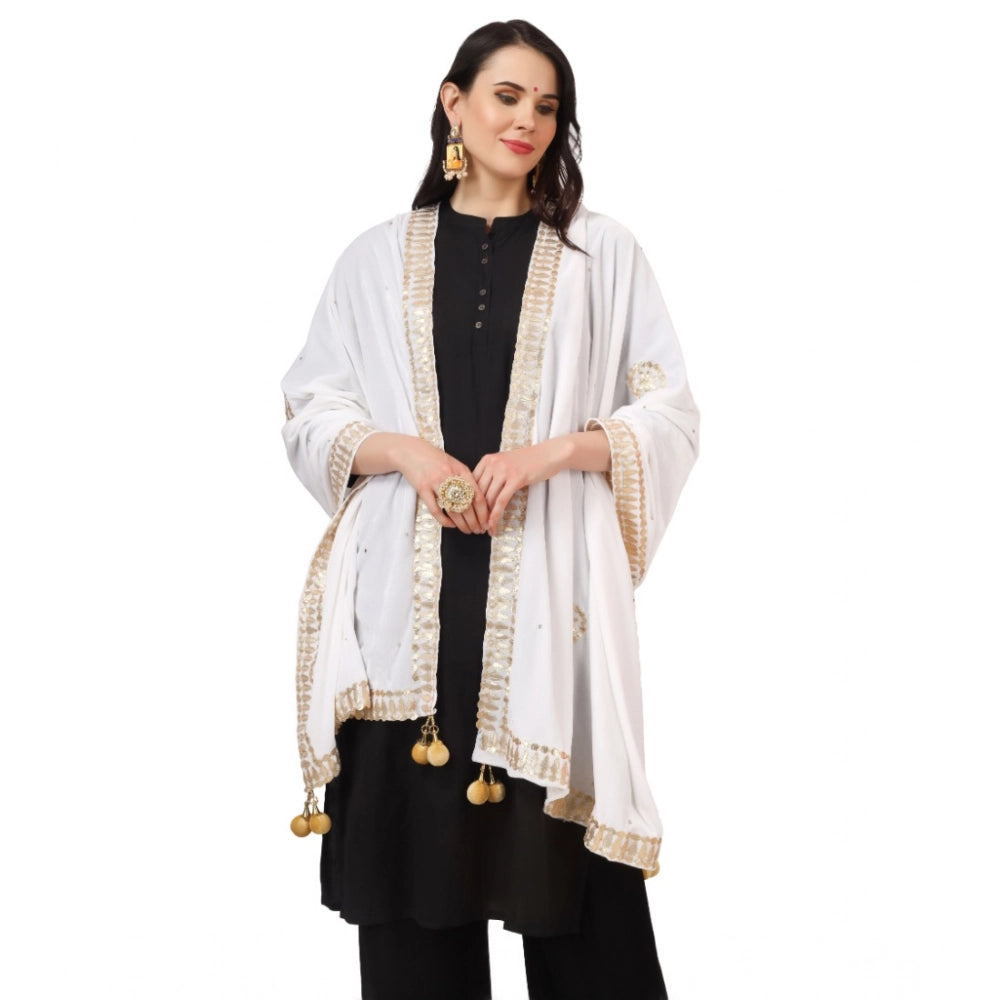 Women's Velvet Gotta Patti Dupatta · 0770