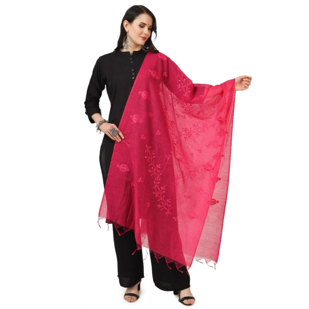 Women's Cotton Embroidered Dupatta · 0786