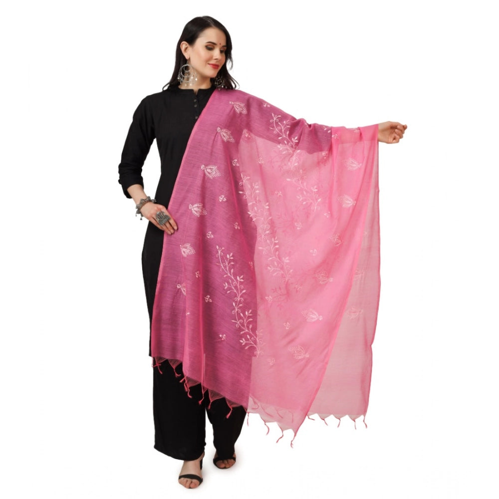 Women's Cotton Embroidered Dupatta · 0785