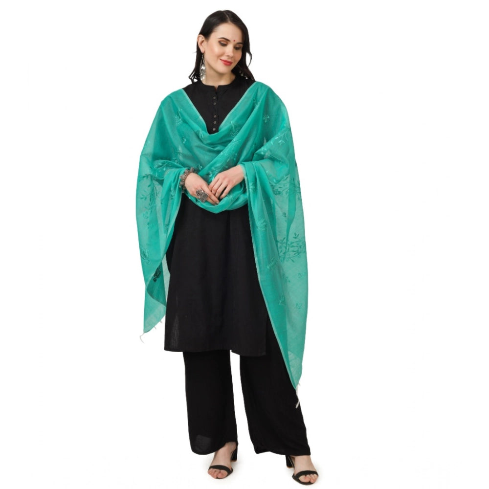 Women's Cotton Embroidered Dupatta · 0781