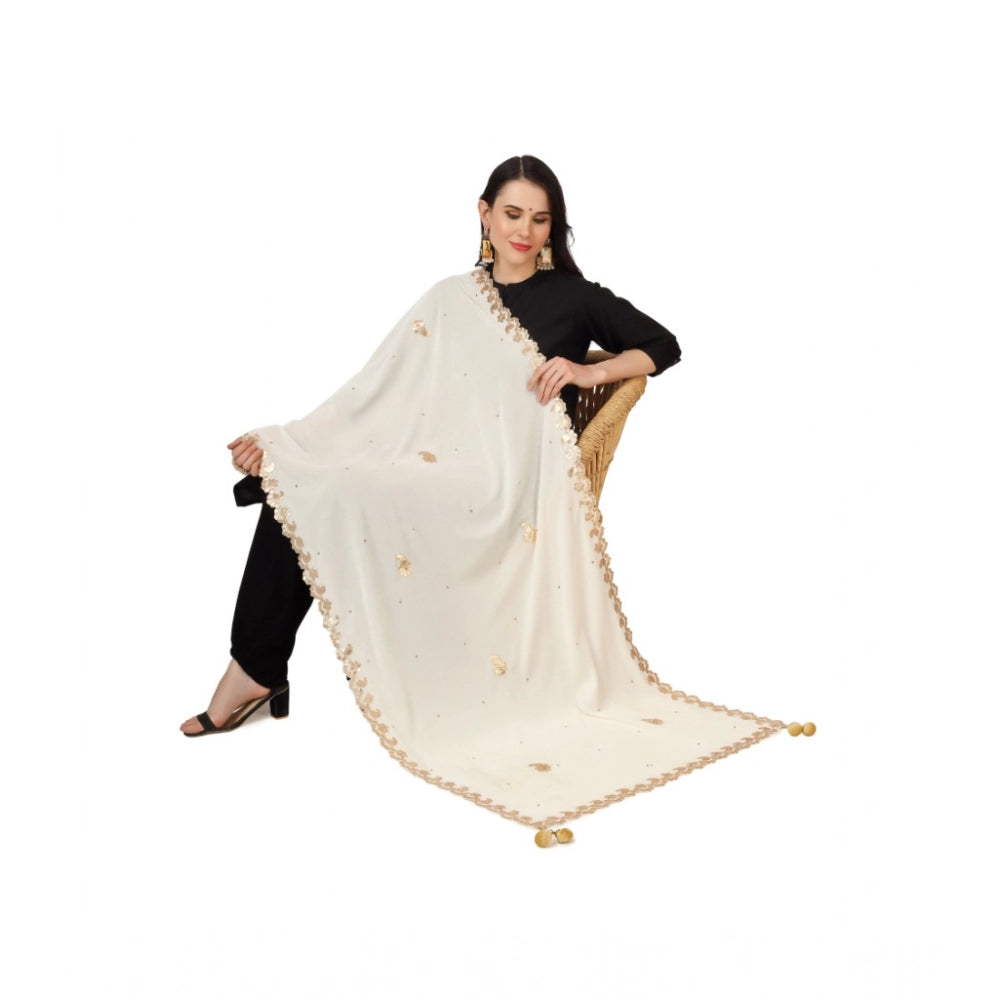 Women's Velvet Gotta Patti Dupatta · 0743