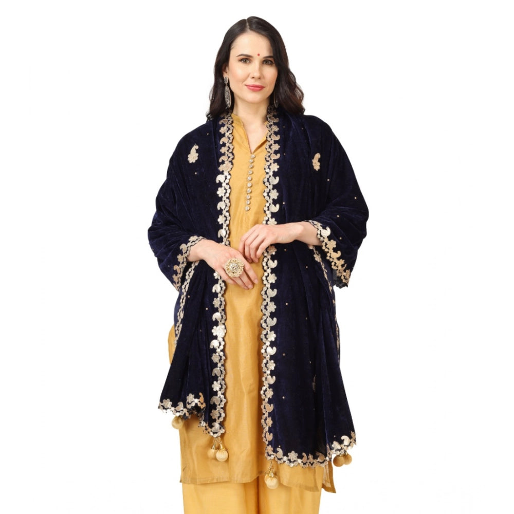 Women's Velvet Gotta Patti Dupatta · 0751