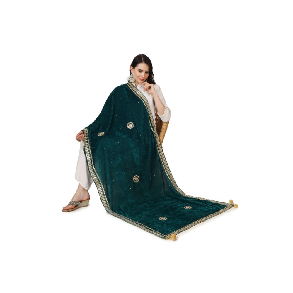 Women's Velvet Gotta Patti Dupatta · 0765