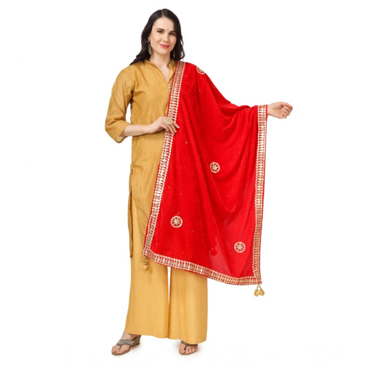 Women's Velvet Gotta Patti Dupatta · 0766