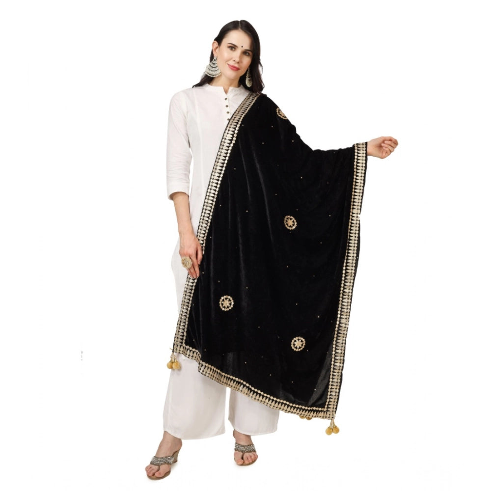 Women's Velvet Gotta Patti Dupatta · 0764