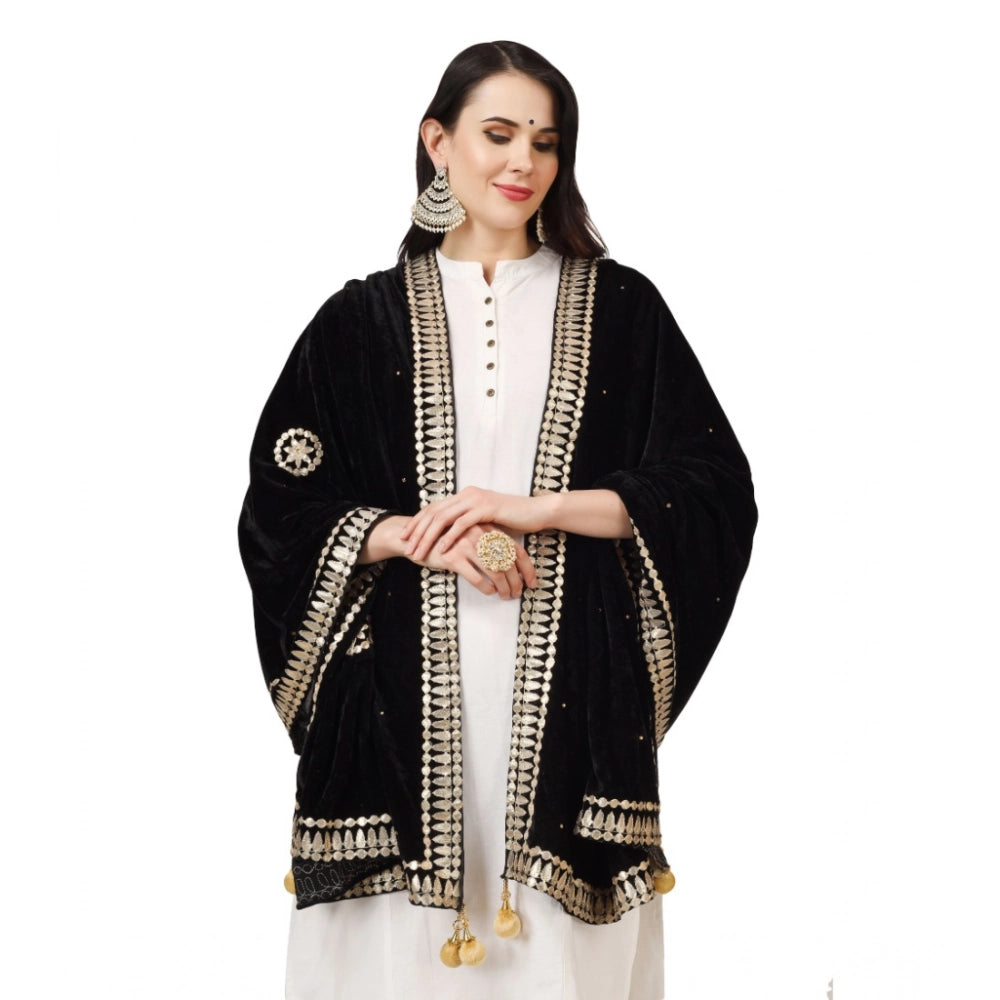 Women's Velvet Gotta Patti Dupatta · 0764