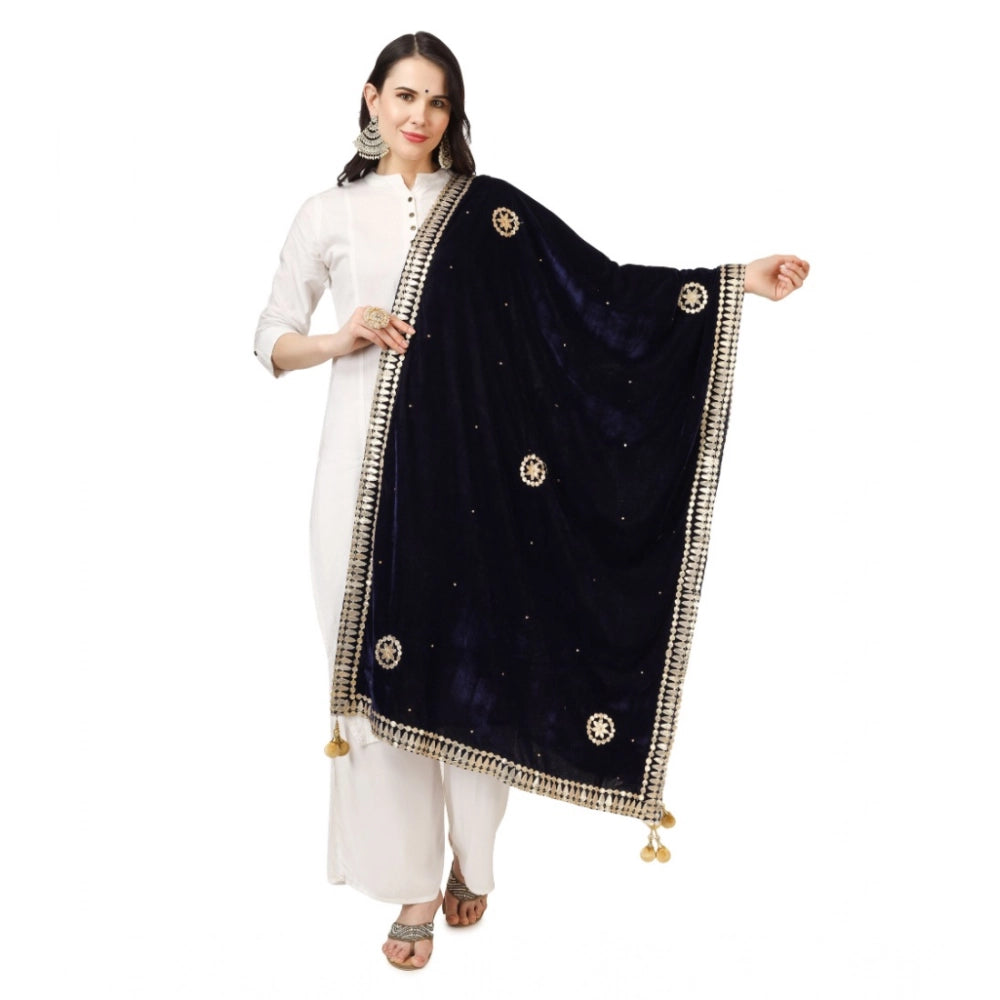 Women's Velvet Gotta Patti Dupatta · 0760