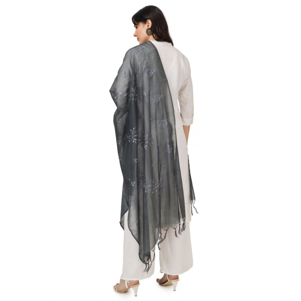 Women's Cotton Embroidered Dupatta · 0775