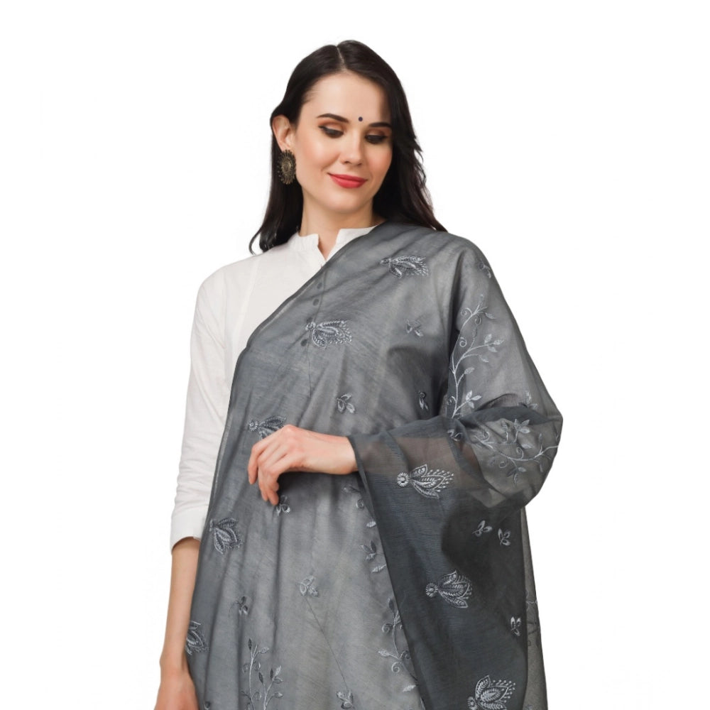Women's Cotton Embroidered Dupatta · 0775