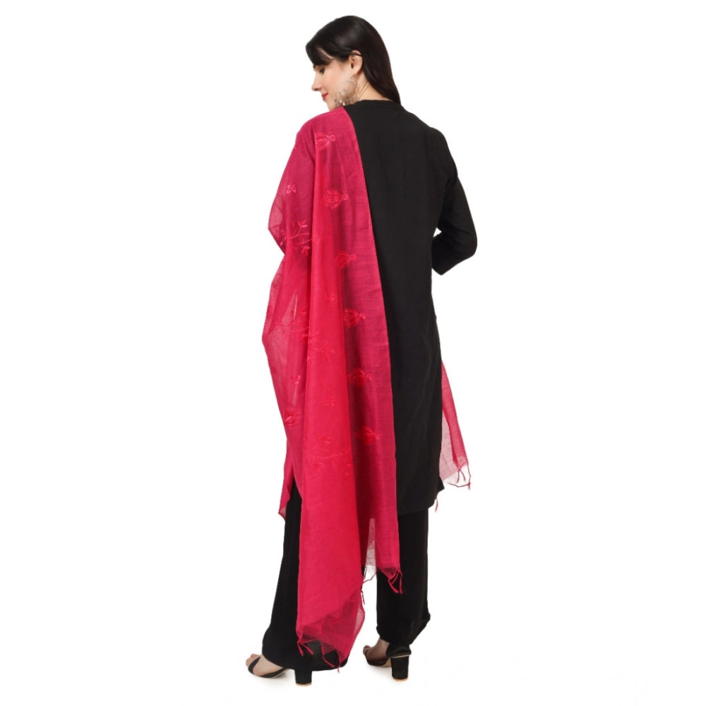 Women's Cotton Embroidered Dupatta · 0786