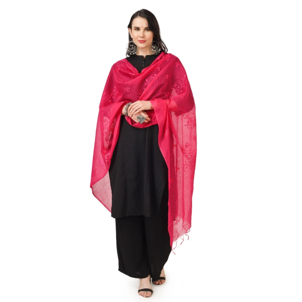Women's Cotton Embroidered Dupatta · 0786