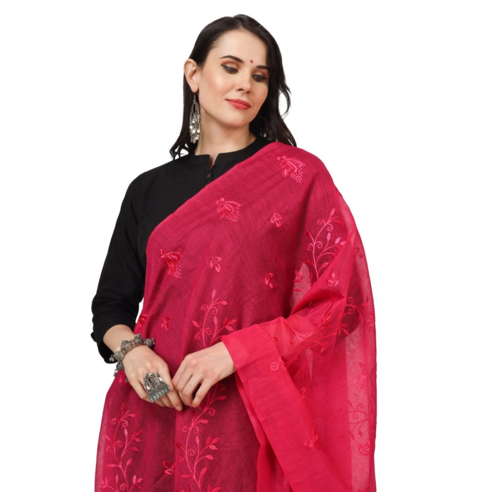Women's Cotton Embroidered Dupatta · 0786