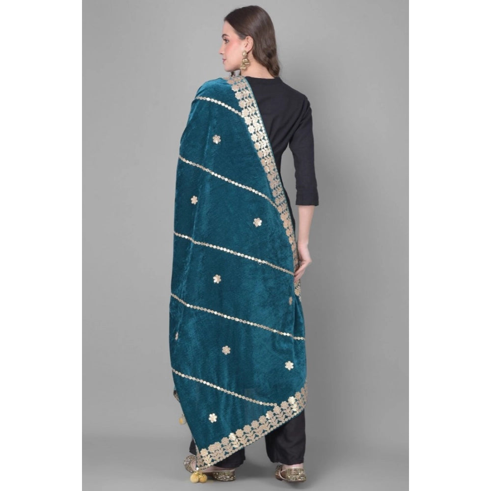 Women's Velvet Gotta Patti Dupatta · 0969