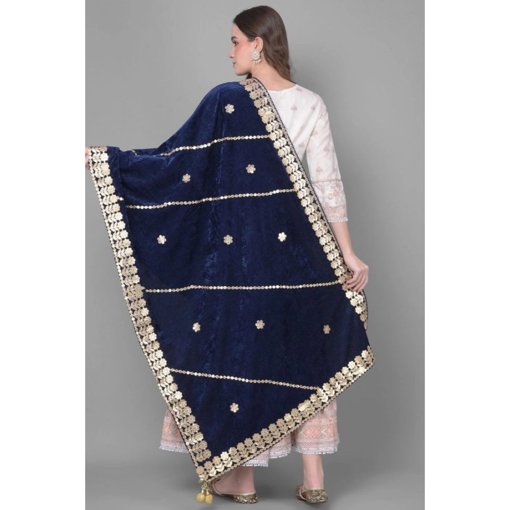 Women's Velvet Gotta Patti Dupatta · 0967
