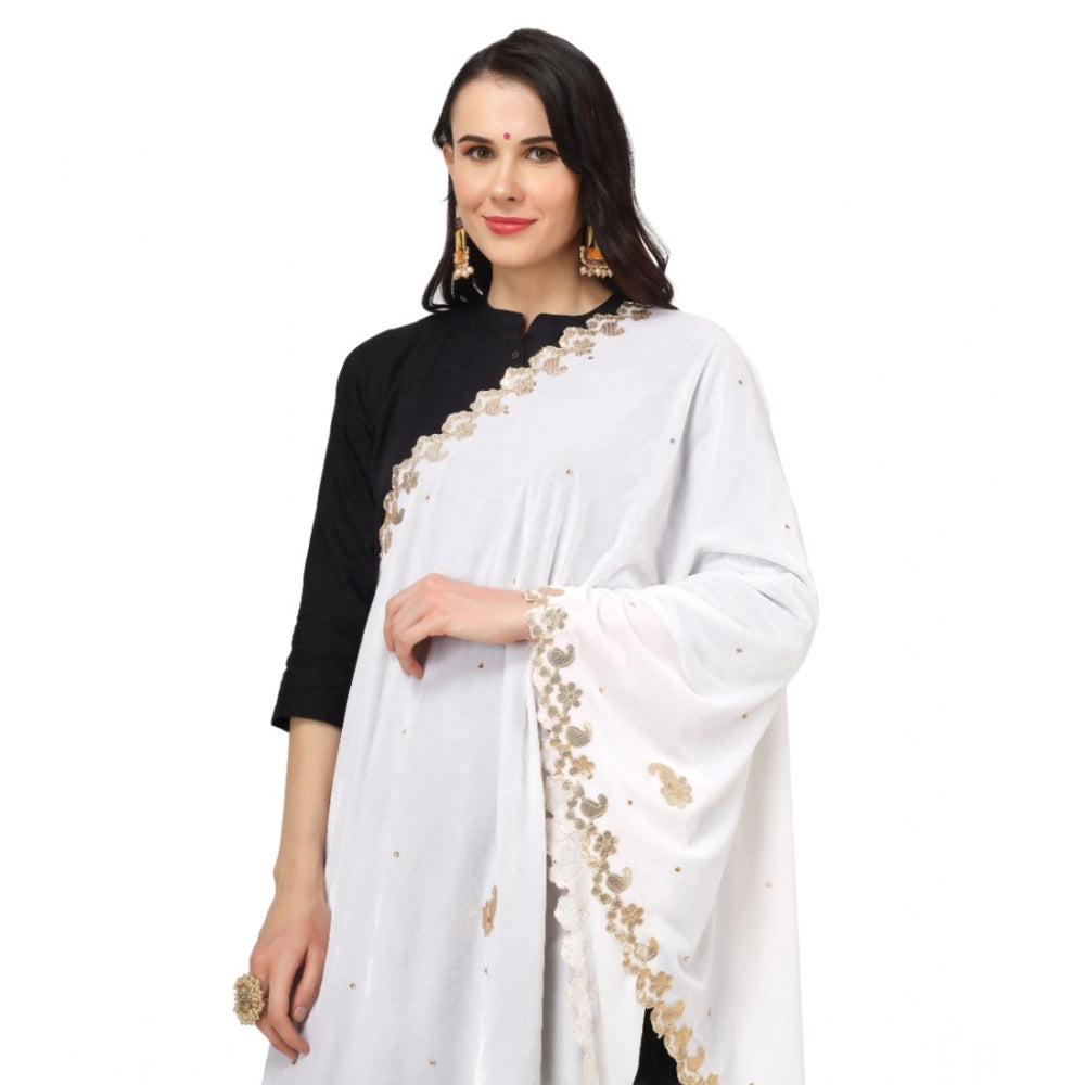 Women's Velvet Gotta Patti Dupatta · 0745