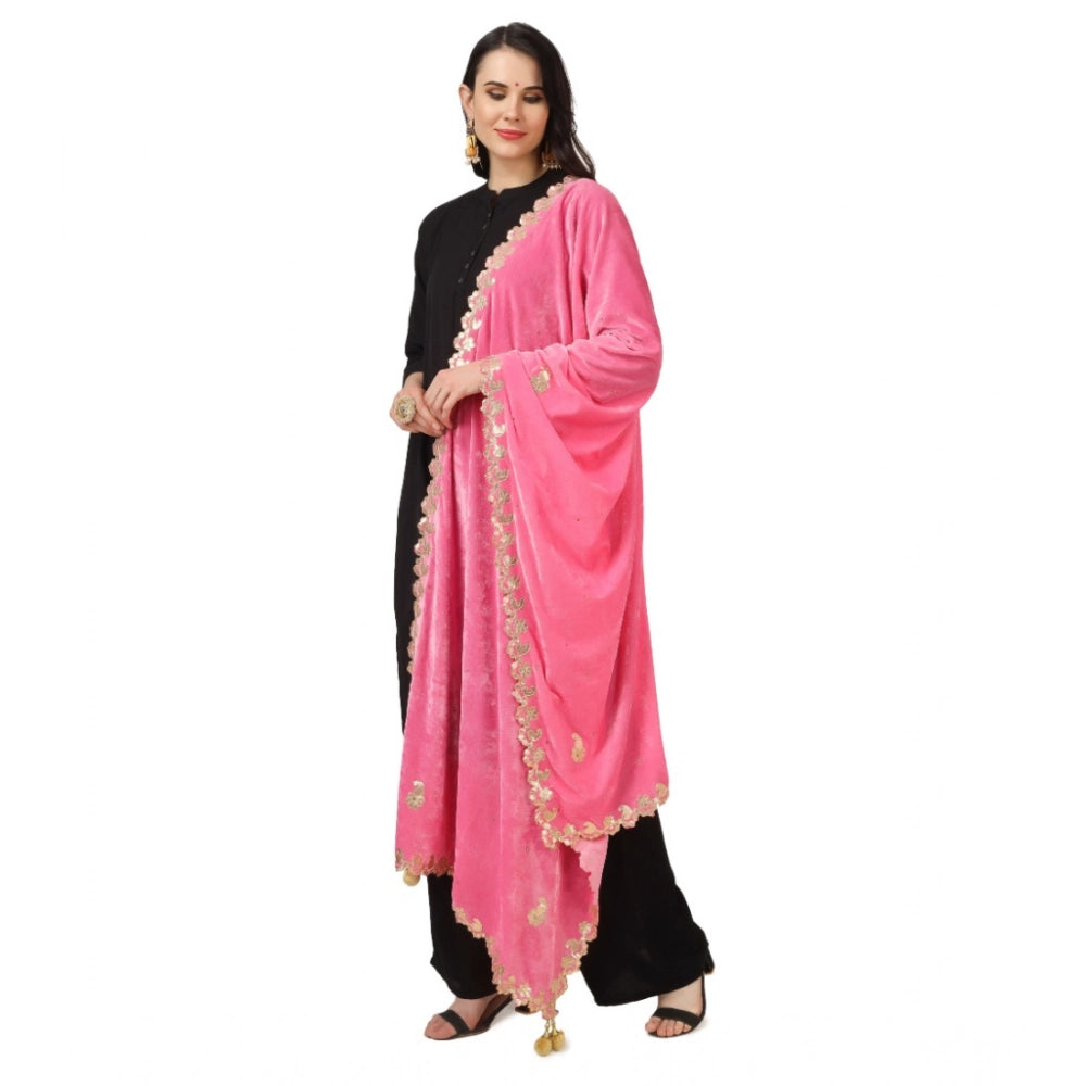 Women's Velvet Gotta Patti Dupatta · 0744