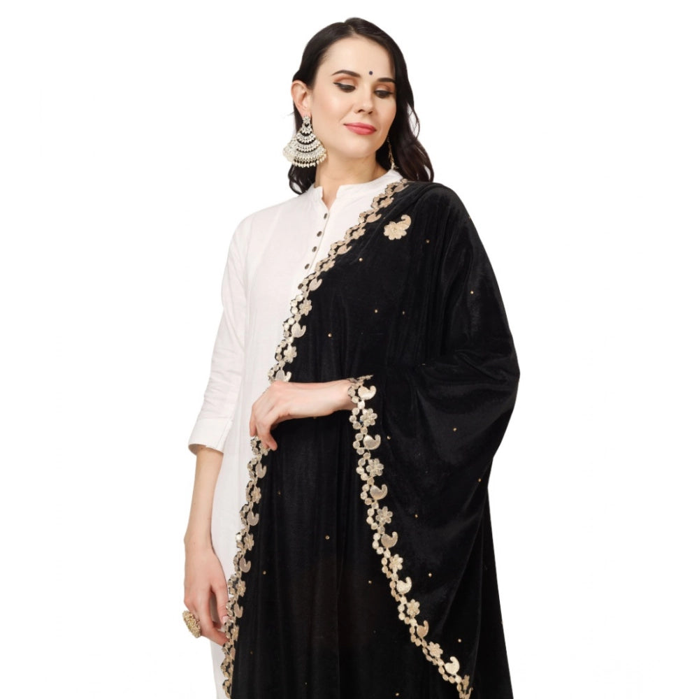 Women's Velvet Gotta Patti Dupatta · 0754