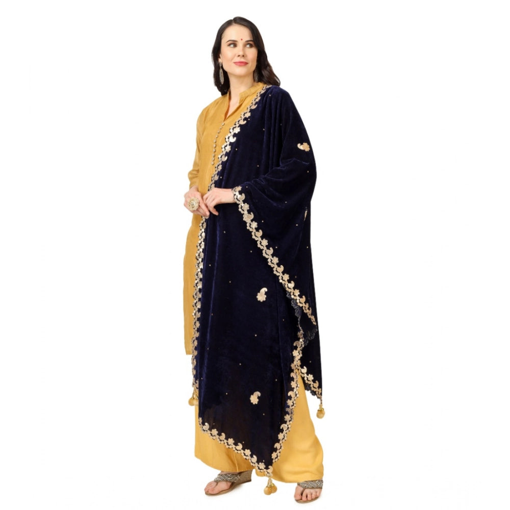 Women's Velvet Gotta Patti Dupatta · 0751