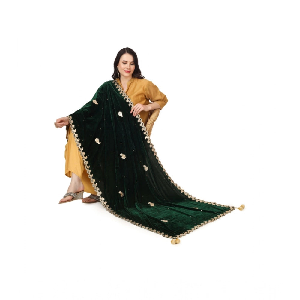 Women's Velvet Gotta Patti Dupatta · 0749