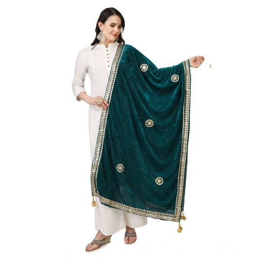Women's Velvet Gotta Patti Dupatta · 0765