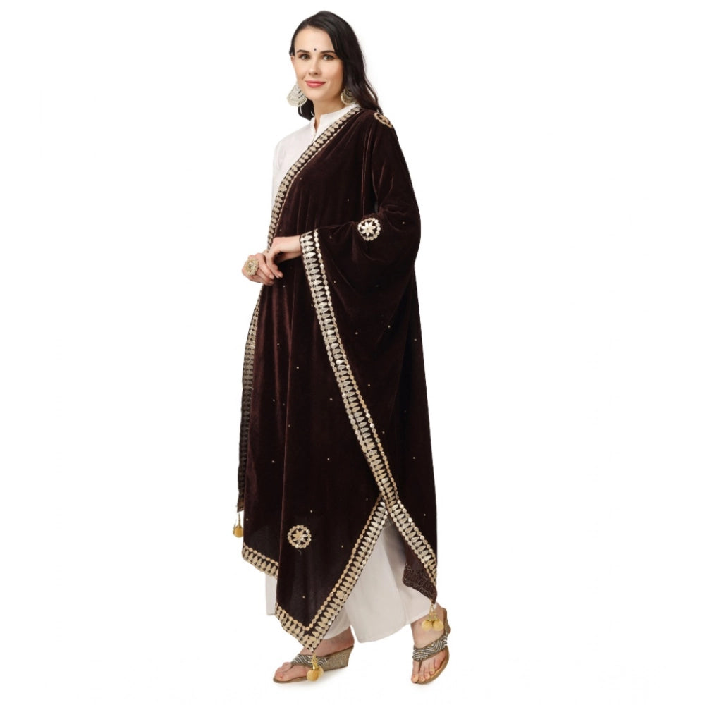 Women's Velvet Gotta Patti Dupatta · 0762