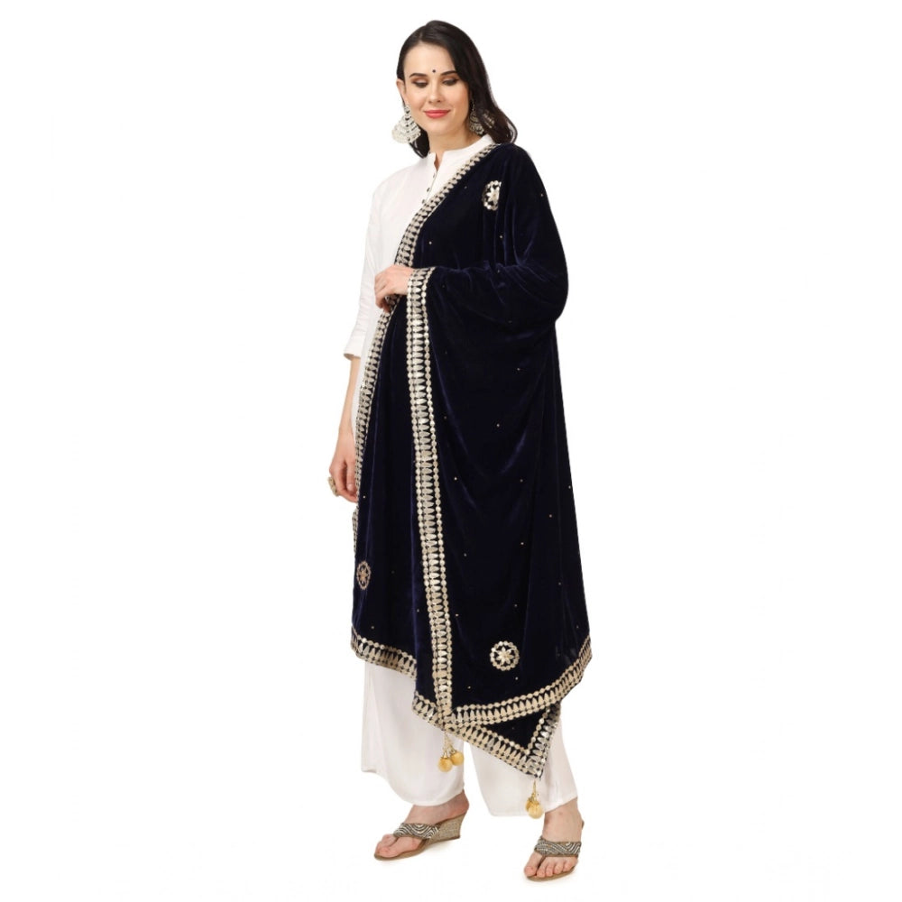 Women's Velvet Gotta Patti Dupatta · 0760
