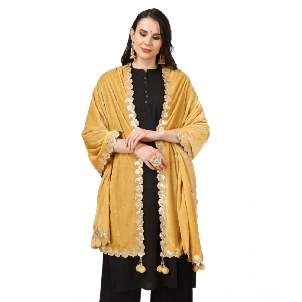 Women's Velvet Gotta Patti Dupatta · 0755