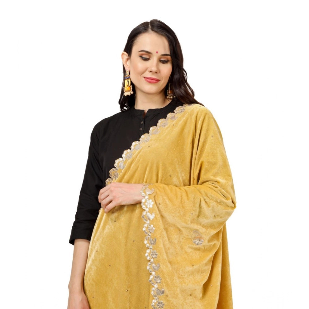 Women's Velvet Gotta Patti Dupatta · 0755