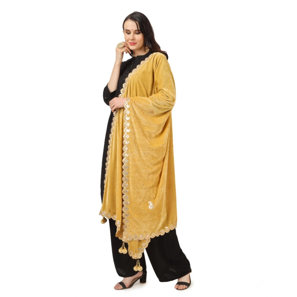 Women's Velvet Gotta Patti Dupatta · 0755