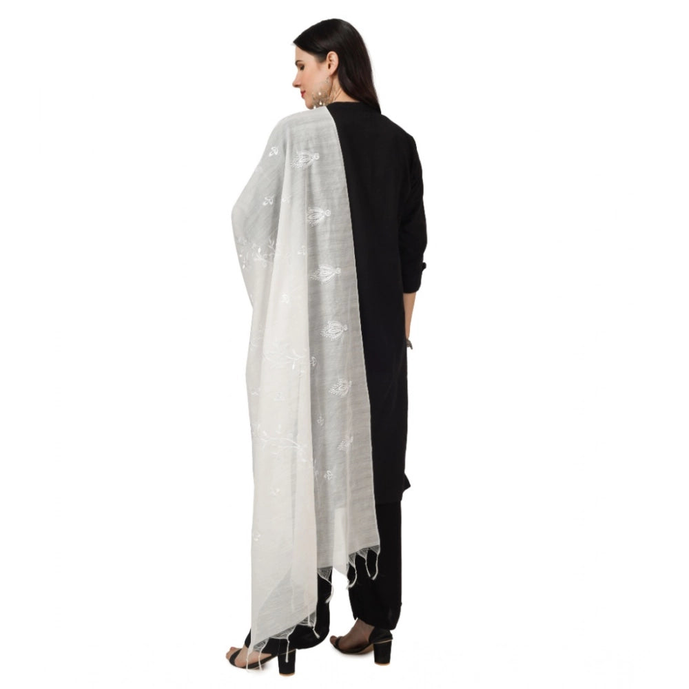 Women's Cotton Embroidered Dupatta · 0777