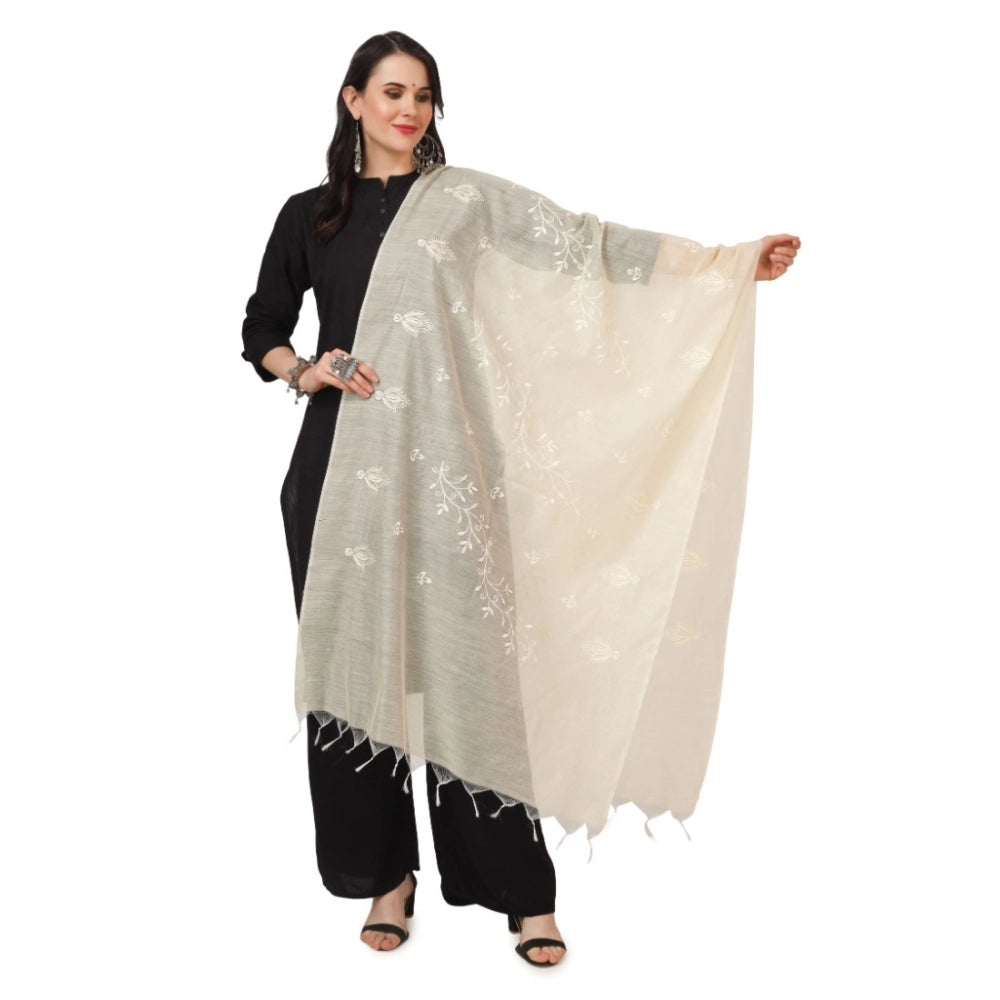 Women's Cotton Embroidered Dupatta · 0784