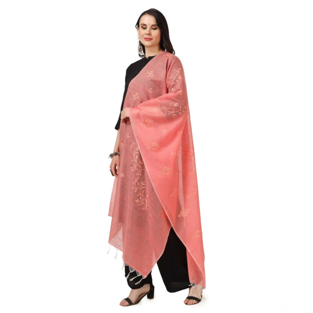 Women's Cotton Embroidered Dupatta · 0782