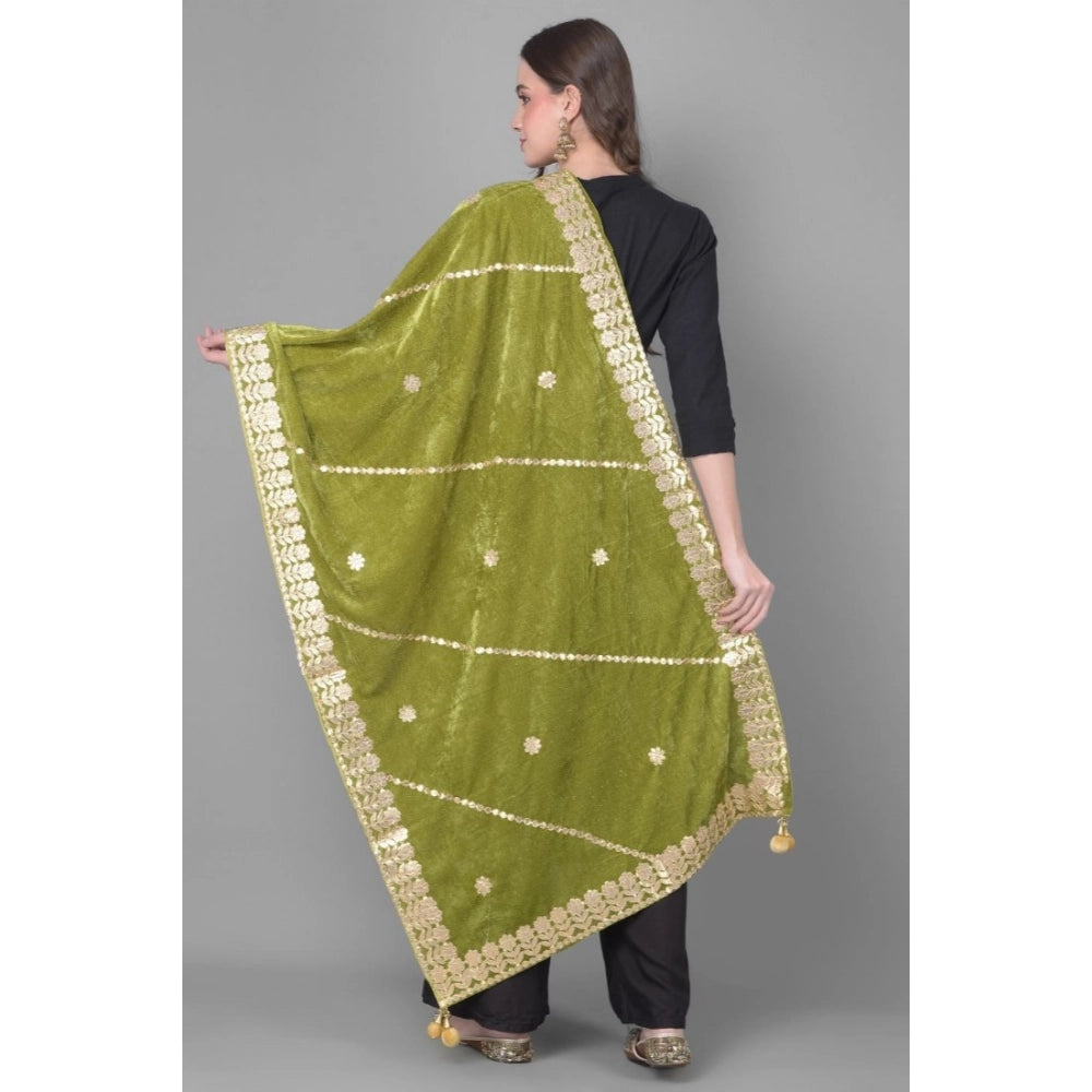 Women's Velvet Gotta Patti Dupatta · 0960
