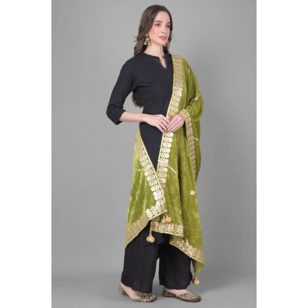 Women's Velvet Gotta Patti Dupatta · 0960