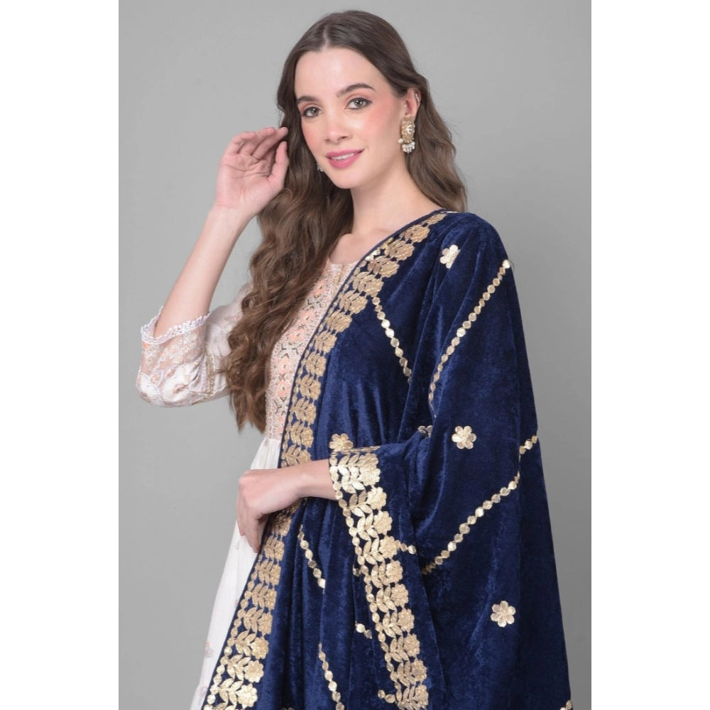 Women's Velvet Gotta Patti Dupatta · 0967