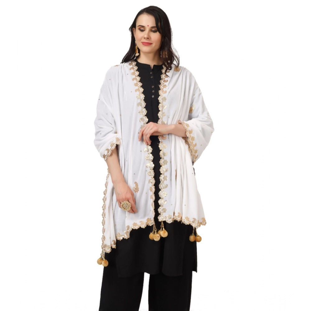 Women's Velvet Gotta Patti Dupatta · 0745