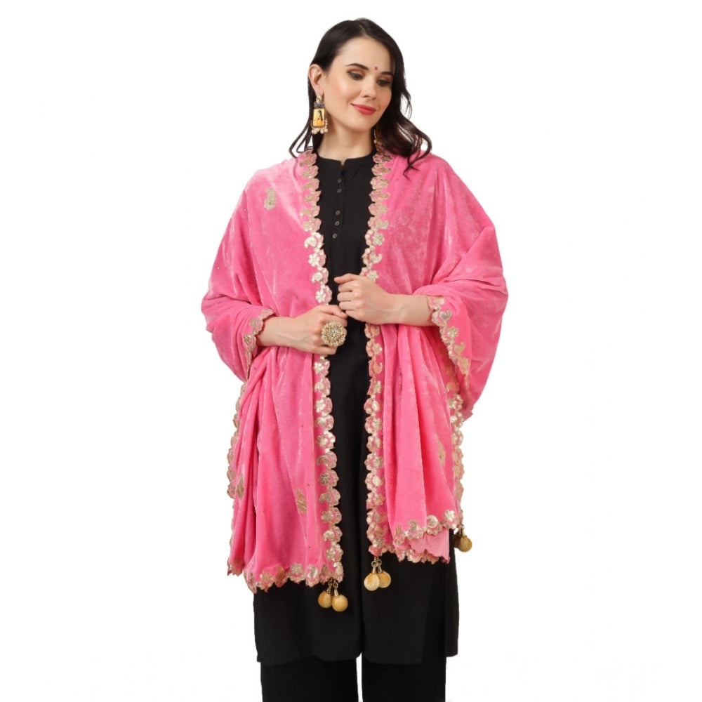 Women's Velvet Gotta Patti Dupatta · 0744